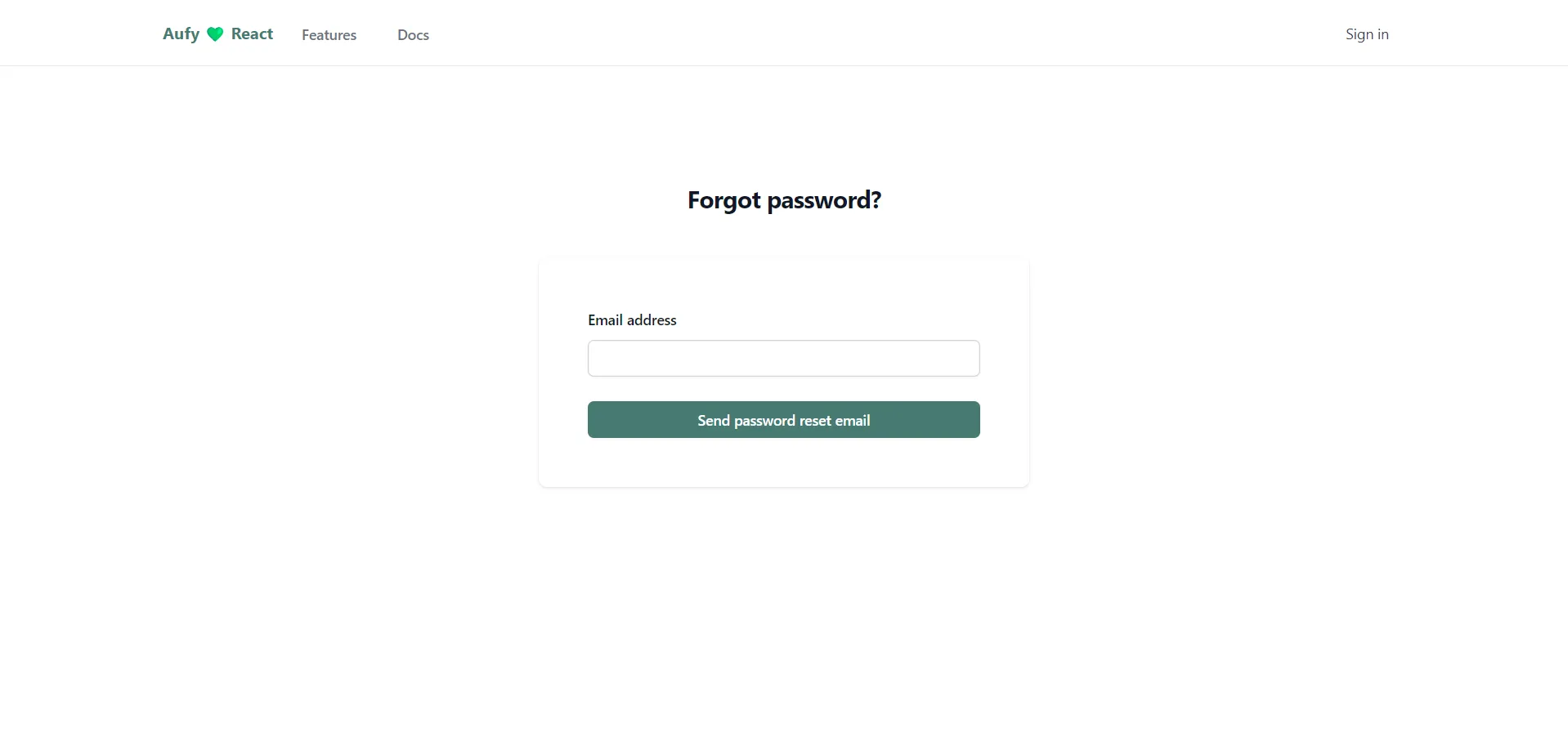 Forgot password